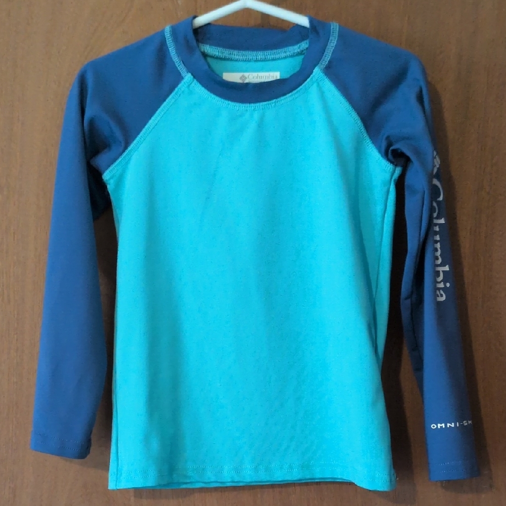 Columbia Toddler Rashguard - Teal and Blue
